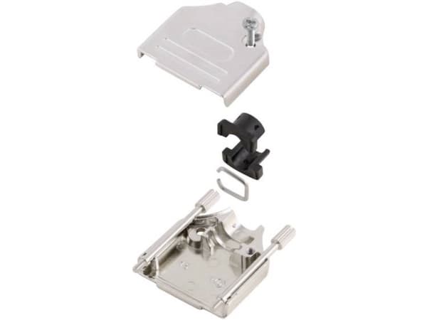 MH Connectors MHDTZK25-K 6560-0805-03 D-SUB-kabinet Poltal: 25 Metal 180 ° Sølv 1 stk