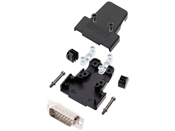 encitech TRI-P-15-DBP-W-K 6355-8036-02 D-SUB stiftliste-sæt 180 ° Poltal: 15 Loddekop 1 stk