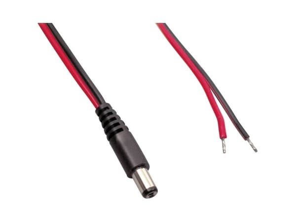 TRU COMPONENTS Pienjänniteliitäntäkaapeli Pienjänniteliitin - avoin pää 4 mm 1,70 mm 0,50 m 1 kpl 1 kpl