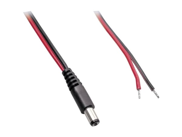 BKL Electronic Pienjänniteliitäntäkaapeli Pienjänniteliitin - avoin pää 5,50 mm 2,10 mm 1,00 m 1 kpl 1 kpl