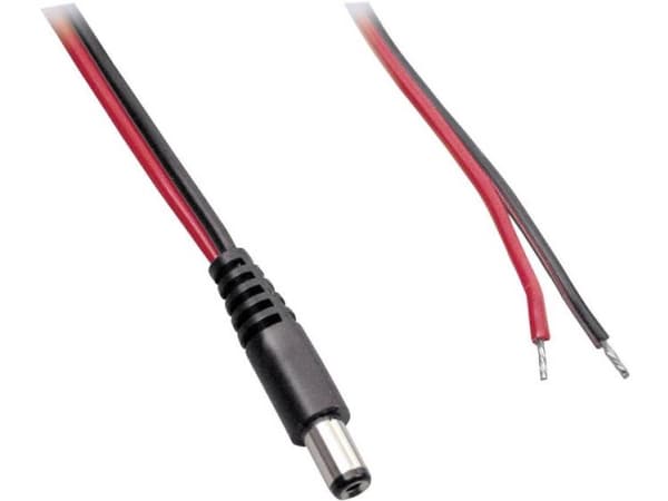 BKL Electronic Pienjänniteliitäntäkaapeli Pienjänniteliitin - avoin pää 5,50 mm 2,10 mm 1,00 m 1 kpl 1 kpl