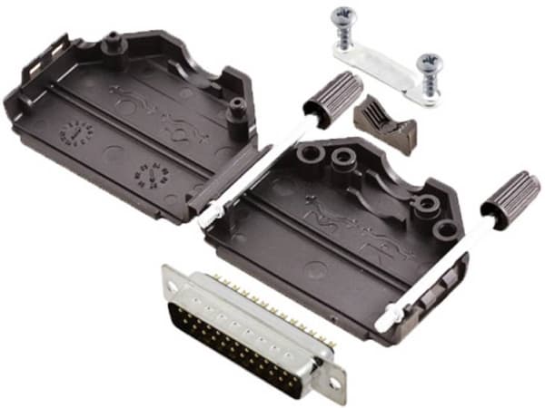TRU COMPONENTS TCDPPK25BKDBPK 7709912 D-SUB stiftliste-sæt 180 ° Poltal: 25 Loddekop 1 stk