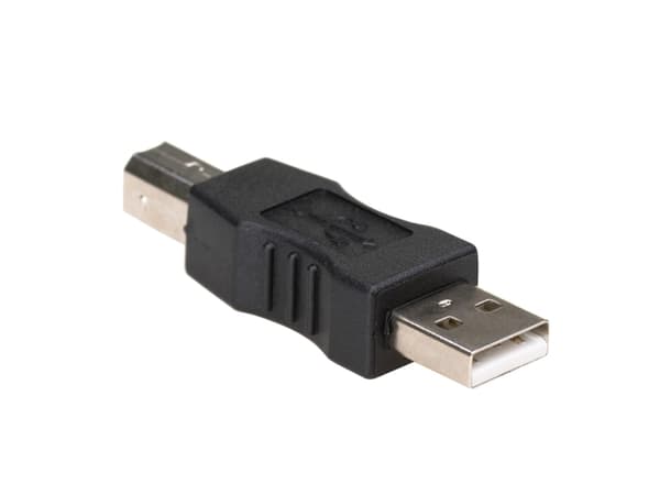 Akyga - USB-adapter - USB (hann) til USB-type B (hann) - svart