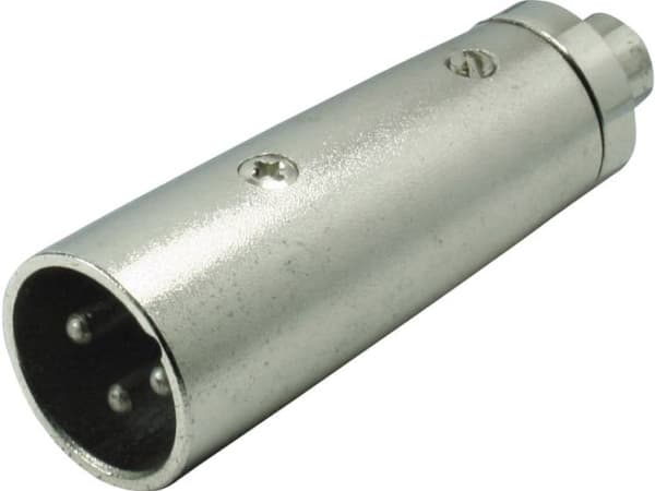Kash XLR-adapter XLR-stik - Cinch-bøsning Mono Poltal:3 1 stk
