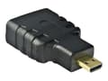 Miniatyrbild 1 av 5: Akyga - HDMI-adapter med Ethernet - HDMI hun til mikro HDMI han - 3.5 m - sort
