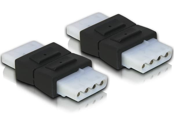Delock - Strømkoblingsadapter - 4-pin intern strøm (hunn) til 4-pin intern strøm (hunn)