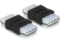 Miniatyrbilde 2 av 5: Delock - Strømkoblingsadapter - 4-pin intern strøm (hunn) til 4-pin intern strøm (hunn)