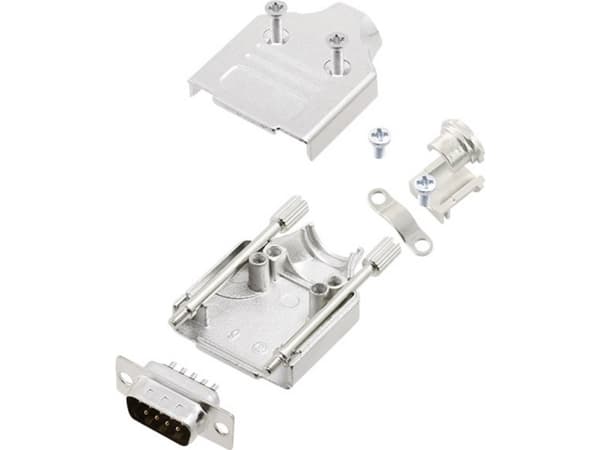 encitech MHDM-09-DBP-K 6355-0005-01 D-SUB stiftliste-sæt 180 ° Poltal: 9 Loddekop 1 Set