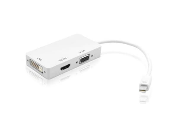 Techly IADAP MDP-COMBOF12, 0,15 m, Thunderbolt, HDMI / DVI / VGA, Hankontakt, Honkontakt, 5,4 Gbit/sek.