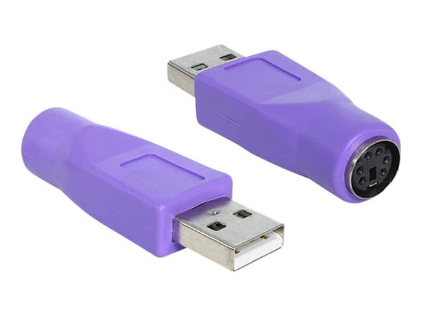 Delock - Adapter för tangentbord/mus - PS/2 (hona) till USB (hane)