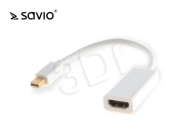 SAVIO CL-57 - HDMI-adapter - DisplayPort hann til HDMI hunn - 20 cm