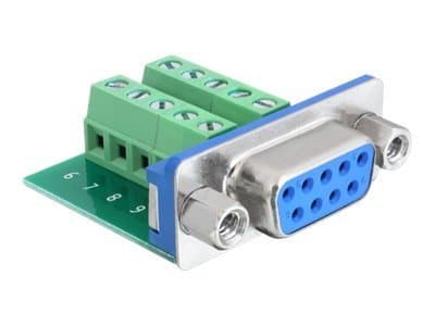 Delock - Seriell adapter - DB-9 (hunn) til 10-pins terminalblokk (hunn)