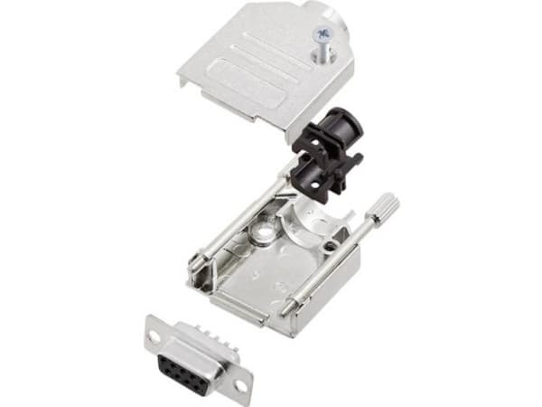 encitech DTZK09-DBS-K 6355-0002-11 D-SUB-skärningssats 180° Polantal: 9 Lödhuvud 1 sats
