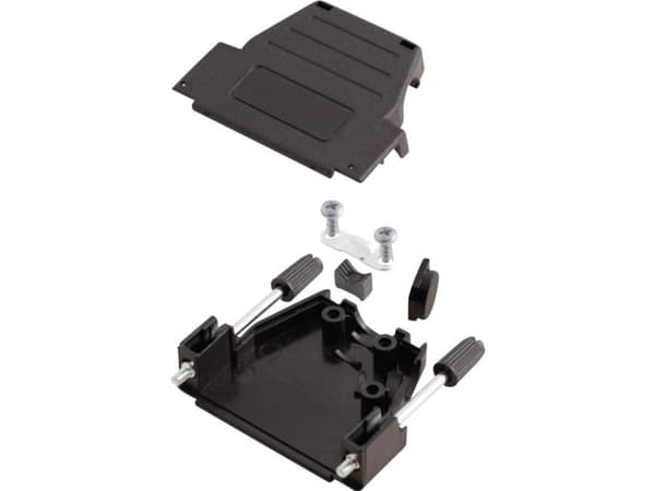 MH Connectors MHDSSK-P-37-S-K 6260-0107-04 D-SUB-kabinet Poltal: 37 Plastic, metalliseret 180 °, 45 ° Sort 1 stk