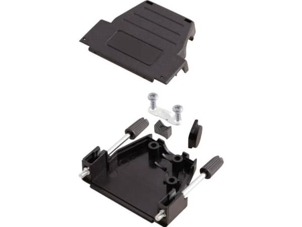 MH Connectors MHDSSK-P-37-S-K 6260-0107-04 D-SUB-kabinet Poltal: 37 Plastic, metalliseret 180 °, 45 ° Sort 1 stk