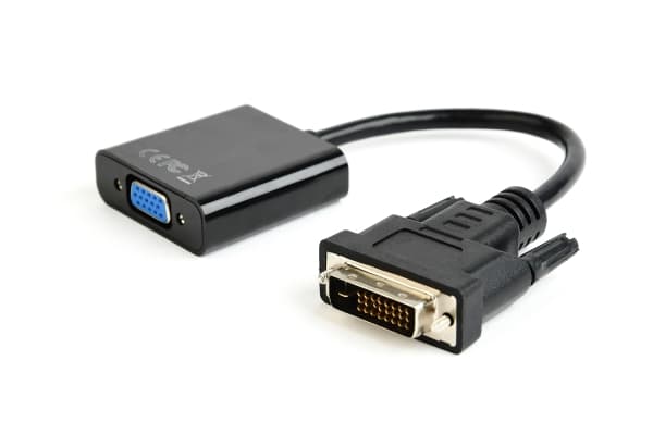 Cablexpert - Video adapter - DVI-D hann til HD-15 (VGA) hunn - 20 cm - svart - 1080p-støtte