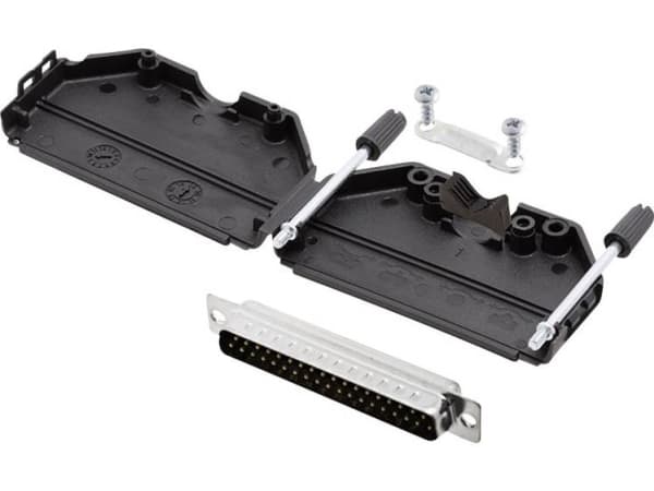 encitech DPPK37-BK-DBP-K 6355-0001-04 D-SUB stiftliste-sæt 180 ° Poltal: 37 Loddekop 1 Set