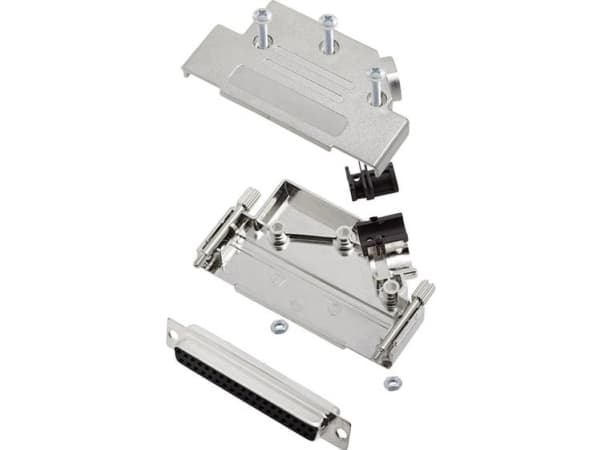 encitech D45PK-M-37-DBS-K 6355-0009-14 D-SUB bøsningsliste-sæt 45 ° Poltal: 37 Loddekop 1 Set