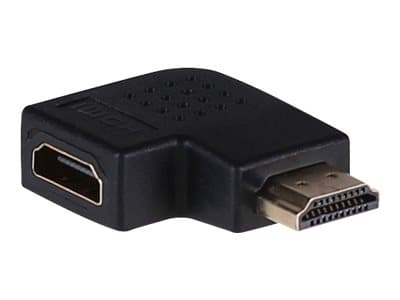 Akyga AK-AD-45 - Hög hastighet - HDMI högervinklad adapter - HDMI hane till HDMI hona - svart - stöd för 4K