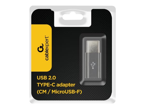 Cablexpert - USB-adapter - 24 pin USB-C (hane) till mikro-USB typ B (hona) - USB 2.0 - svart