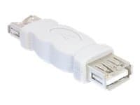 DeLOCK USB A Adapter, USB 2.0 A FM, USB 2.0 A FM, Harmaa