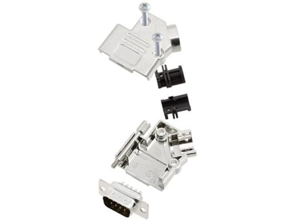TRU COMPONENTS TCD45PKM09DBPK 7708904 D-SUB stiftliste-sæt 45 ° Poltal: 9 Loddekop 1 stk
