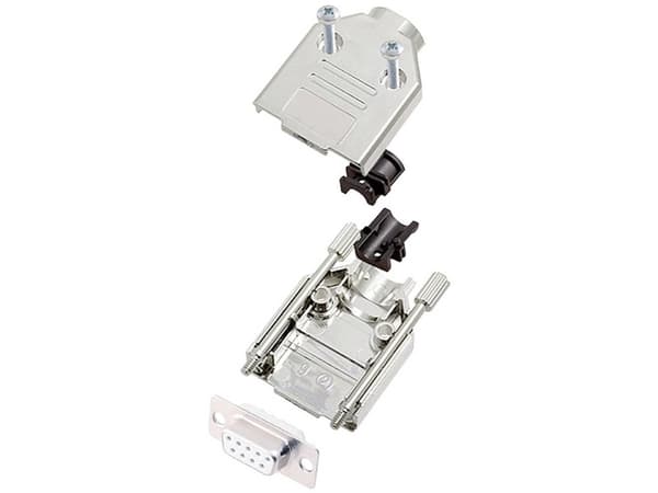 encitech DTPK-M-09-DBS-W-K 6355-8030-11 D-SUB-skärningssats 180° Antal poler: 9 Lödhuvud 1 st