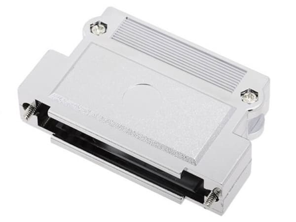 encitech DFCK 37-M-K 1520-0105-04 D-SUB-kabinet Poltal: 37 Plastic, metalliseret 180 ° Sølv 1 stk