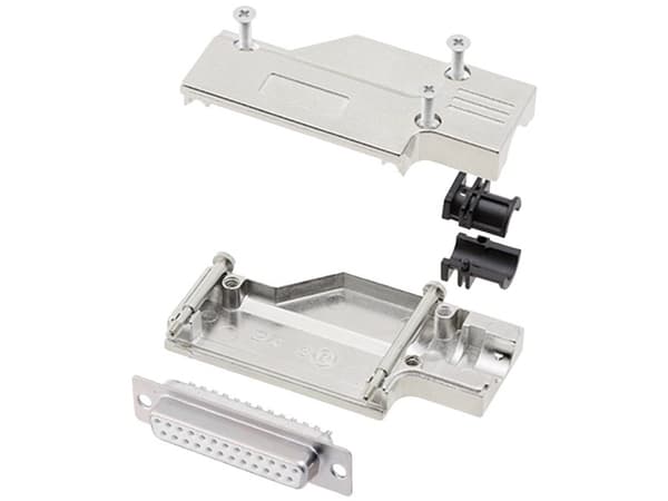 encitech DCMR25-FK-DBS-W-K 6355-8065-13 D-SUB-skärningssats 90° Polantal: 25 Lödhuvud 1 st