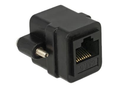 Delock Panel-Mount - Kopplingsdon för nätverk - RJ-45 (hona) till RJ-45 (hona) - CAT 6