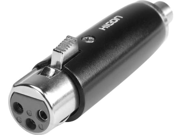 Hicon HI-X3CI-FF XLR-adapter XLR-tilslutning - Cinch-bøsning 1 stk