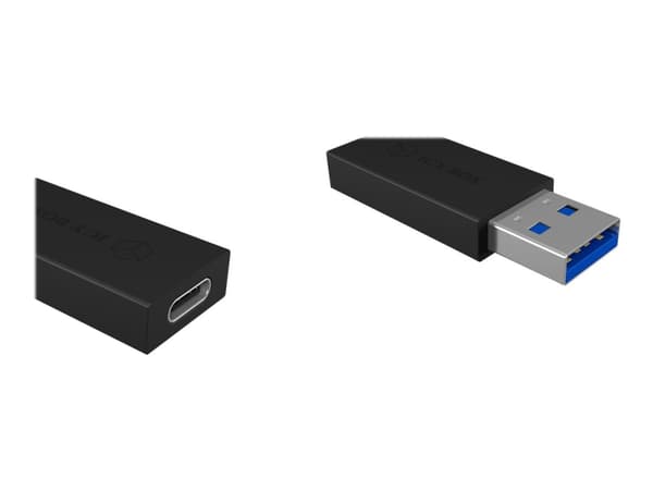 ICY BOX IB-CB015 - USB-adapter - 24 pin USB-C (hunn) til USB-type A (hann) - USB 3.1 Gen2 - svart