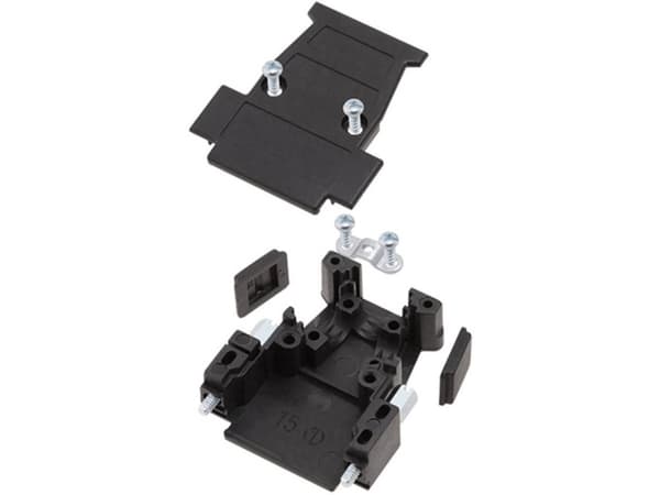 encitech D3PK25-P-SJS-K 1260-0101-03 D-SUB-kotelo Napojen lukumäärä: 25 Muovi, metalloitu Musta 1 kpl
