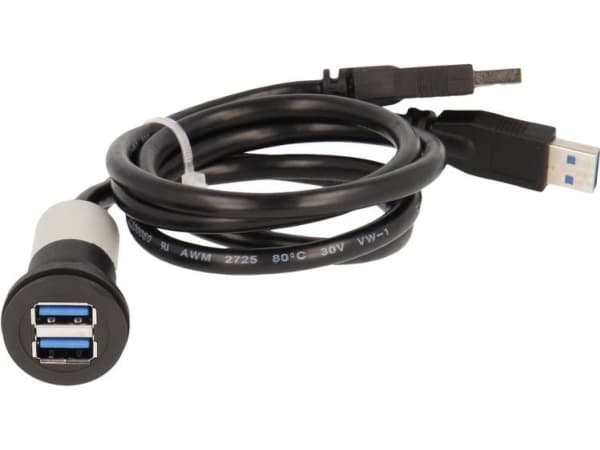 USB-kontakt RRJ_2USB3_SW Schlegel Innehåll: 1 st