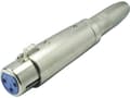 Miniatyrbild 2 av 3: Kash KASH XLR-adapter XLR-kontakt - Jack-kontakt 6,3 mm Stereo Poltal:3 1 st