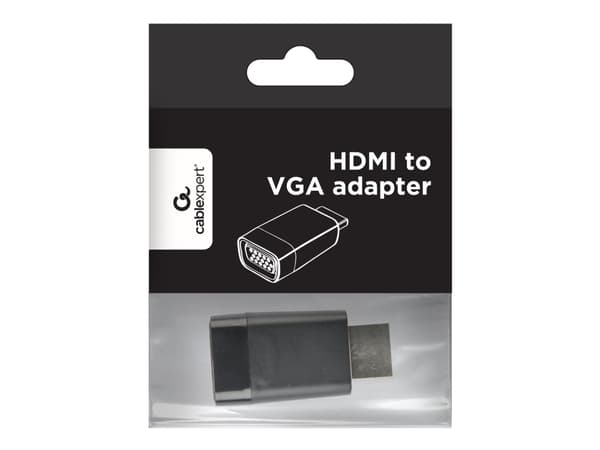Gembird A-HDMI-VGA-001 - Videokort - HD-15 (VGA) hona till HDMI hane