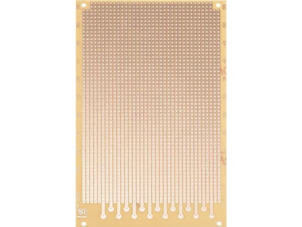 Rademacher WR-Typ 935 Printplade til eksperimenter Hårdt papir (L x B) 160 mm x 100 mm 35 µm Rastermål 2.54 mm Indhold 1 stk