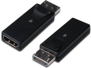 DIGITUS - Video adapter - DisplayPort hann til HDMI hunn - svart