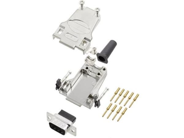 encitech DTZF09-DBCP-K 6355-0048-01 D-SUB stiftliste-sæt 180 ° Poltal: 9 Crimp 1 stk