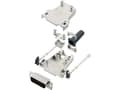 Miniatyrbilde 2 av 2: Amphenol L17DTZF09-LJS-RG+L717HDE15P D-SUB stiftliste-sæt 180 ° Poltal: 15 Loddekop 1 stk