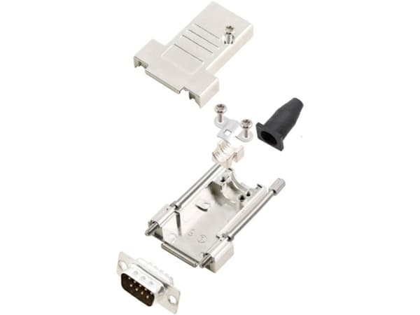 encitech DTSL09-T-JSRG+DMP-K 6355-0040-21 D-SUB stiftliste-sæt 180 ° Poltal: 9 Loddekop 1 Set