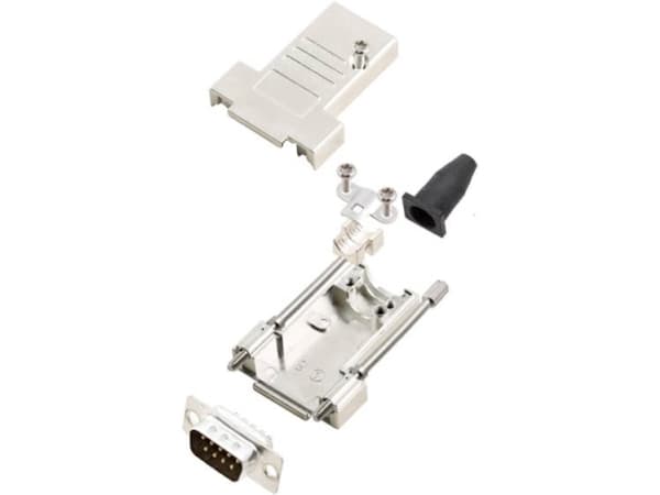 encitech DTSL09-T-JSRG+DMP-K 6355-0040-21 D-SUB stiftliste-sæt 180 ° Poltal: 9 Loddekop 1 Set