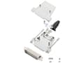 Miniatyrbilde 3 av 3: encitech DTSL37-LJSRG-T-DBP-W-K 6355-8040-04 D-SUB stiftliste-sæt 180 ° Poltal: 37 Loddekop 1 stk