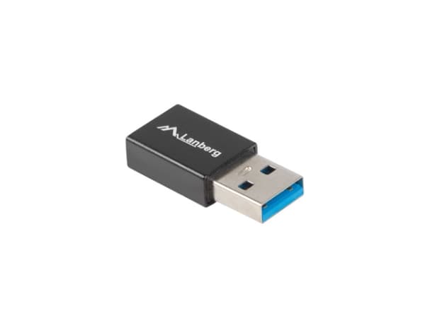 Lanberg - USB-adapter - USB-type A (hann) til 24 pin USB-C (hunn) - USB 3.1 Gen1 OTG - svart