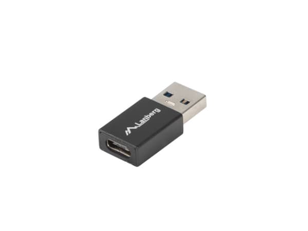 Lanberg - USB-adapter - USB-type A (hann) til 24 pin USB-C (hunn) - USB 3.1 Gen1 OTG - svart