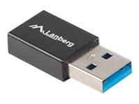 Lanberg - USB-adapter - USB-type A (hann) til 24 pin USB-C (hunn) - USB 3.1 Gen1 OTG - svart