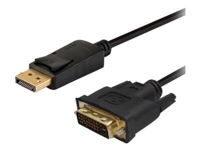 SAVIO CL-106 - Adapterkabel - DisplayPort hann til DVI-D hann - 1,8 m - tommelskruer