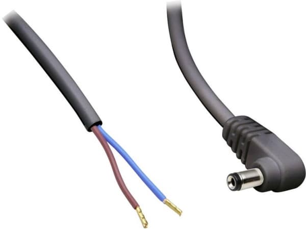 BKL Electronic Pienjänniteliitäntäkaapeli Pienjänniteliitin - avoin pää 5,50 mm 2,10 mm 5,00 m 1 kpl 1 kpl