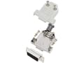 Miniatyrbild 2 av 2: TRU COMPONENTS TCDTNT15MDBSK 7708432 D-SUB-skärningssats 180° Antal poler: 15 Lödhuvud 1 st