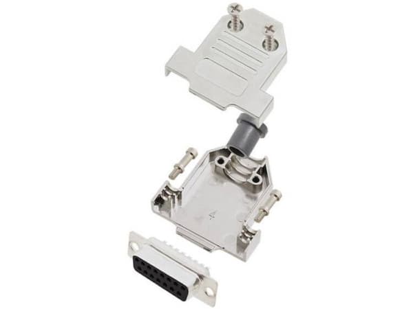 TRU COMPONENTS TCDTNT15MDBSK 7708432 D-SUB-skärningssats 180° Antal poler: 15 Lödhuvud 1 st